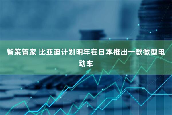智策管家 比亚迪计划明年在日本推出一款微型电动车