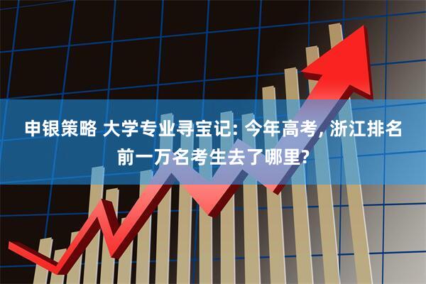 申银策略 大学专业寻宝记: 今年高考, 浙江排名前一万名考生去了哪里?